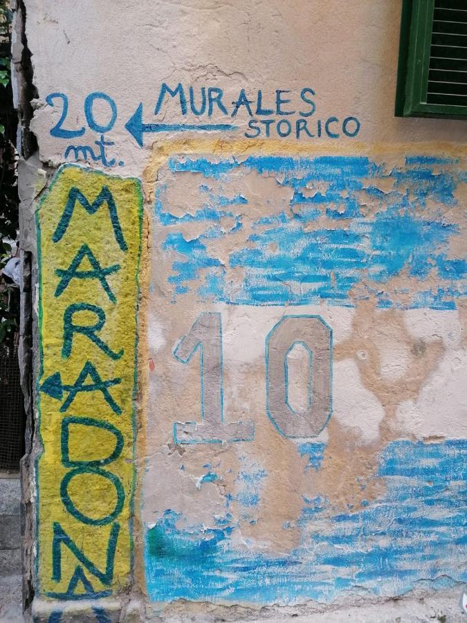 Geman Flat - 1 Min Maradona Mural Neapel Exteriör bild